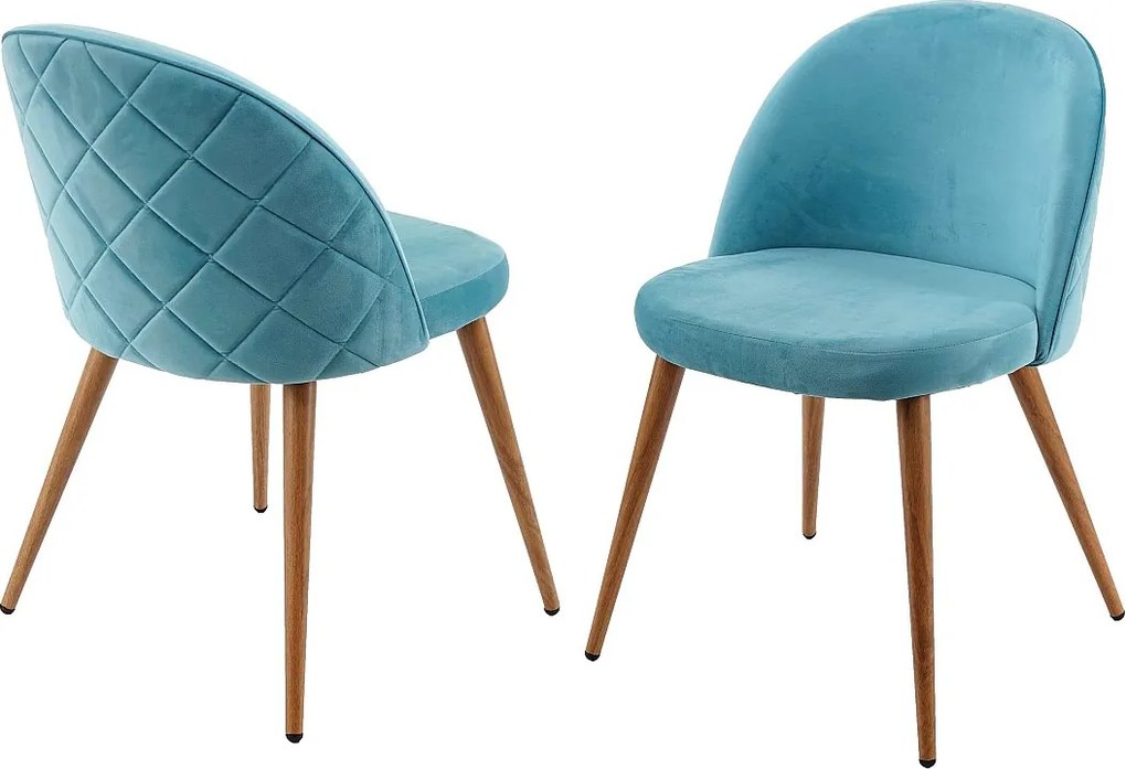 Krzesło do jadalni MCW-D53 (zestaw 2 sztuk),  turkusowy