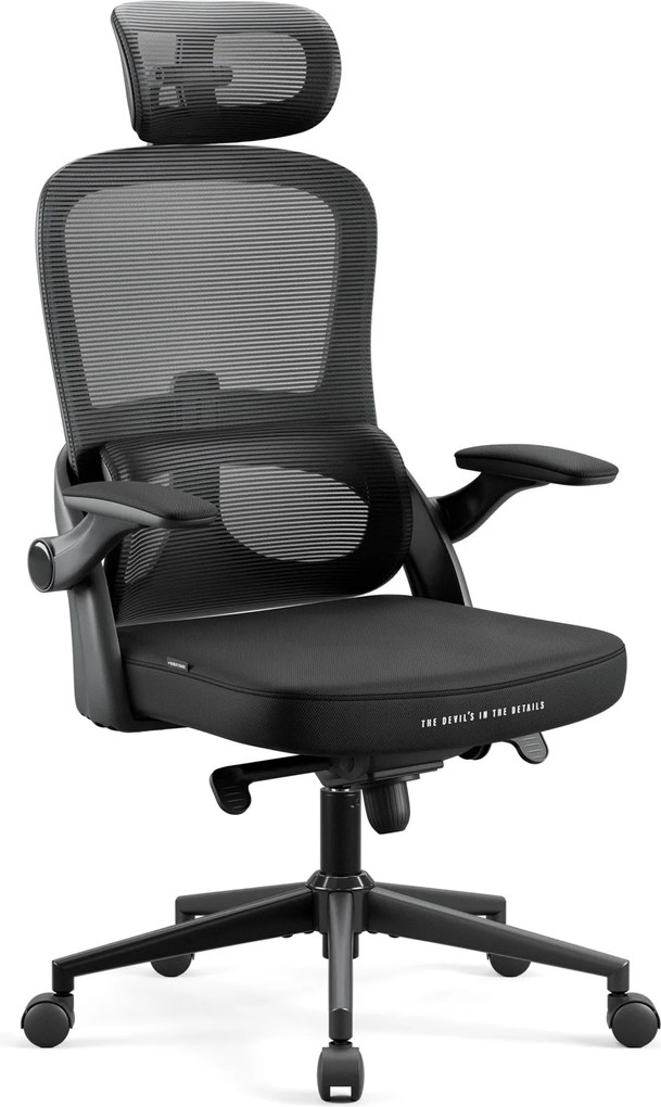 Ergonomiczny fotel do pracy w biurze Diablo V-Light czarny