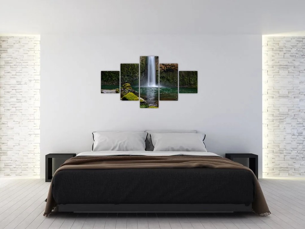Obraz wodospadów (125x70 cm)