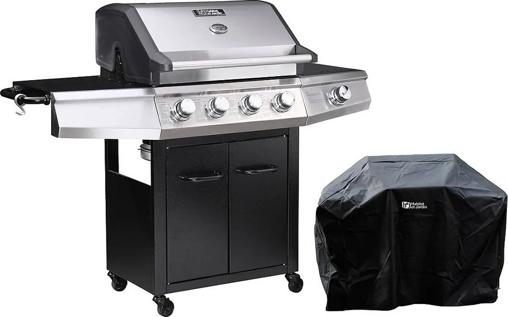 Grill gazowy "Bingo 5" - Czarny