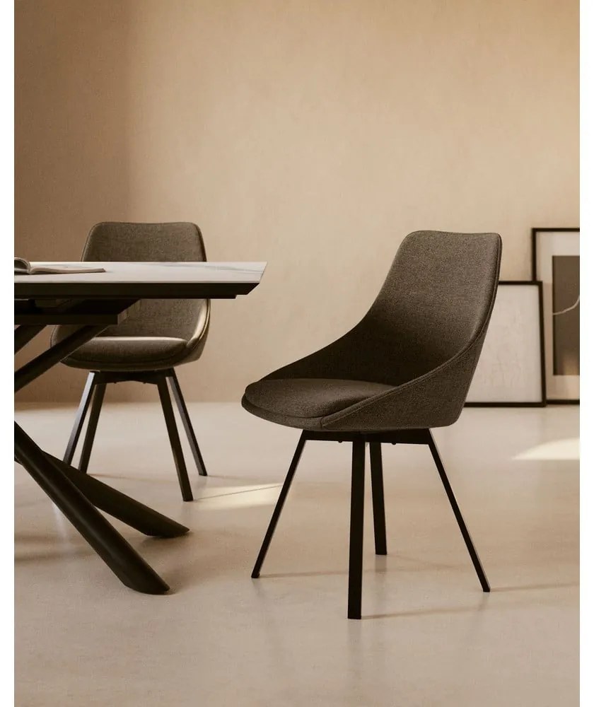 Ciemnoszare krzesło Jenna – Kave Home