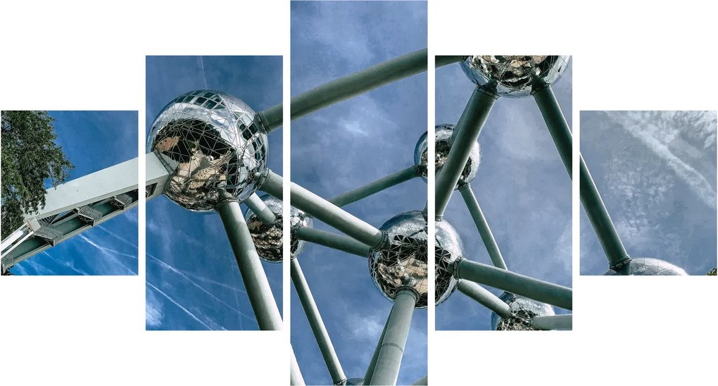 Obraz - Atomium w Brukseli (125x70 cm)