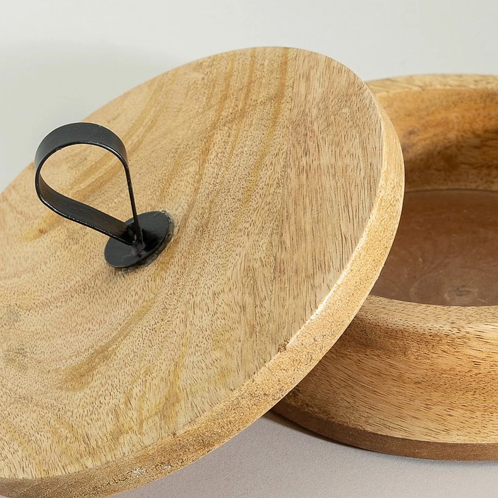 Drewniany pojemnik z pokrywką Cubero 19x12 cm