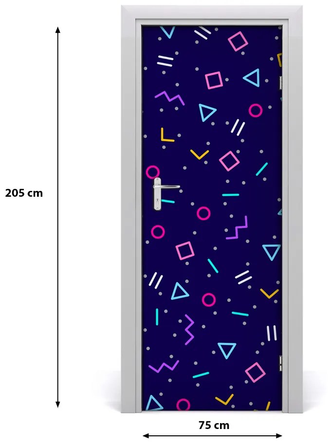 Naklejka fototapeta na drzwi Geometryczne tło