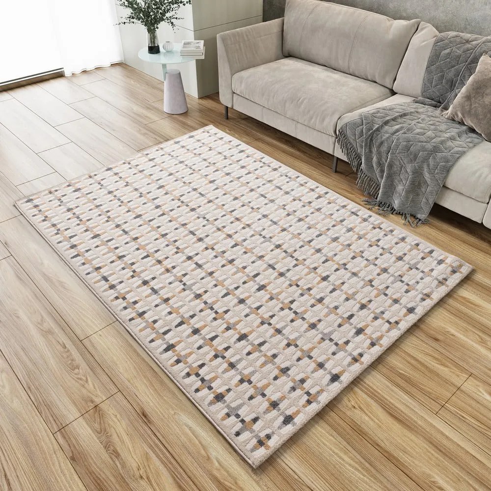 Dywan w kolorze kości słoniowej 80x150 cm Baresa – Universal
