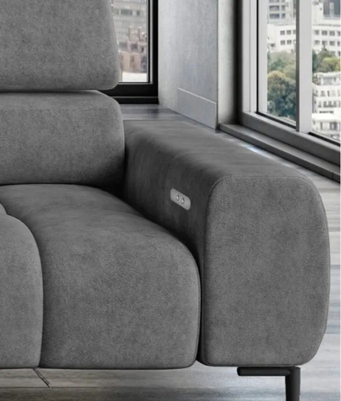 Narożnik PLAZA Mini Prawostronny w tkaninie Salvador 15 WERSAL