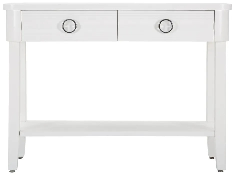 Biała konsola z litego drewna jodłowego 40x110 cm Shine – Mauro Ferretti