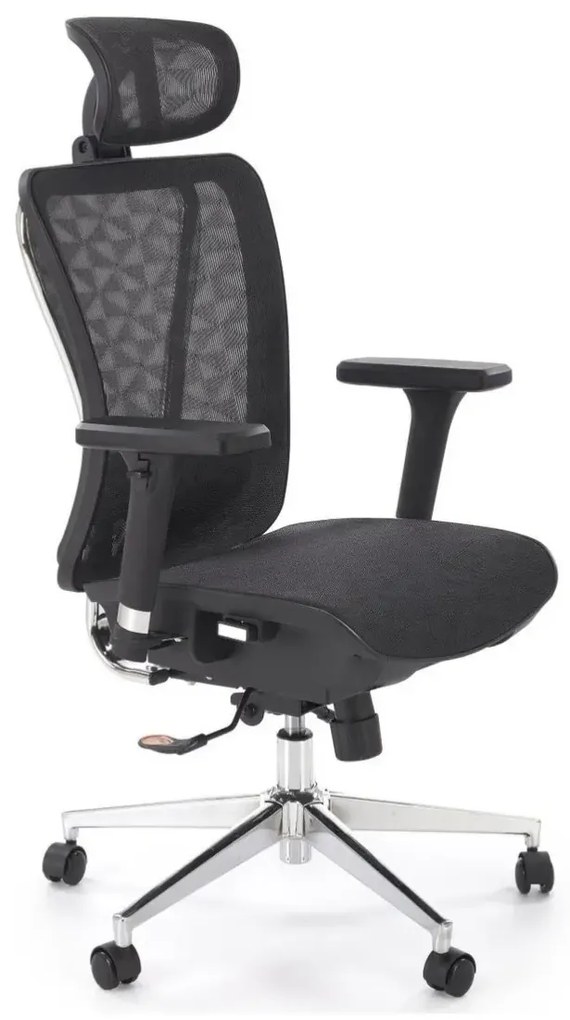 Fotel biurowy VIXEN czarny ergonomiczny HALMAR