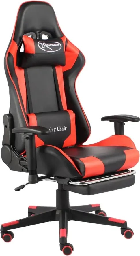 Czerwono-czarny fotel ergonomiczny dla gracza L6-R93