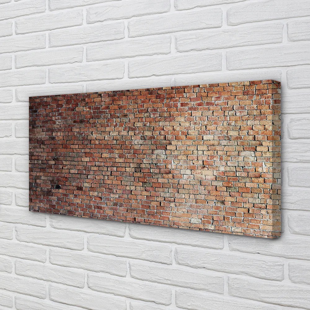 Obraz drukowany na płótnie Wyrazista Ściana Z Cegieł