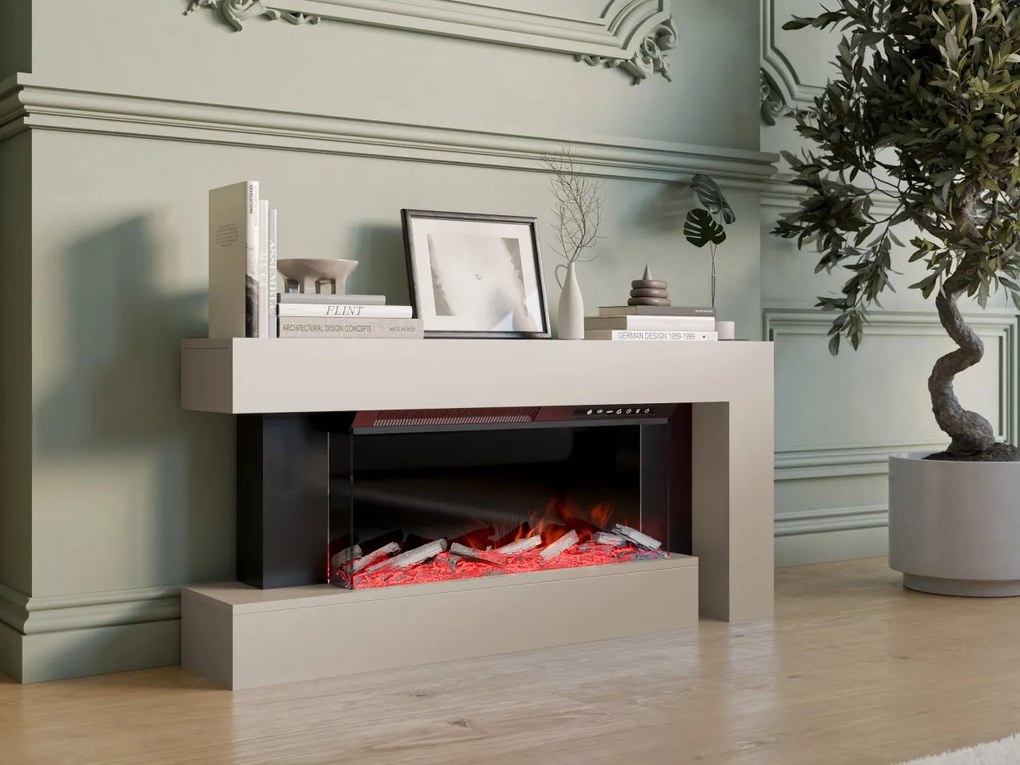 Nowoczesny kominek elektryczny do salonu Joxi