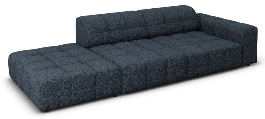 Niebieski szezlong (prawostronny) Chicago – Cosmopolitan Design