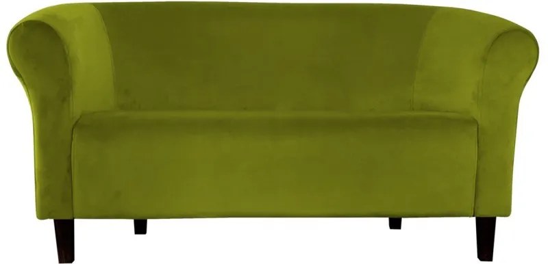 Sofa Milo tkanina Welur wygodna sofa tapicerowana do salonu i poczekalni : Kolor nogi - Venge, Kolor tkaniny - VELVET - BL75, Typ tkaniny - Velvet, Wysokość nogi - 15 cm