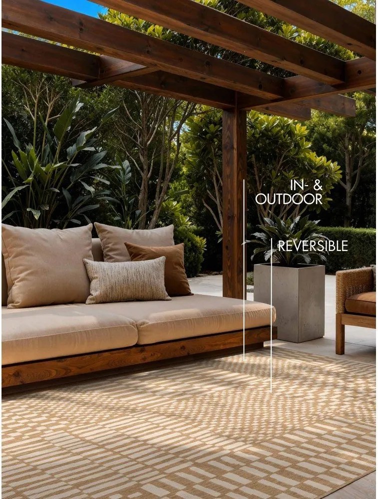 Kremowy/w naturalnym kolorze dywan odpowiedni na zewnątrz 160x230 cm Haringey Barkham – Ted Baker