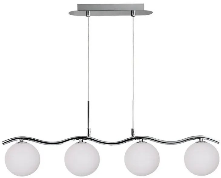 Lampa elegancka z czterema kloszami szkła z matowego B2-T99