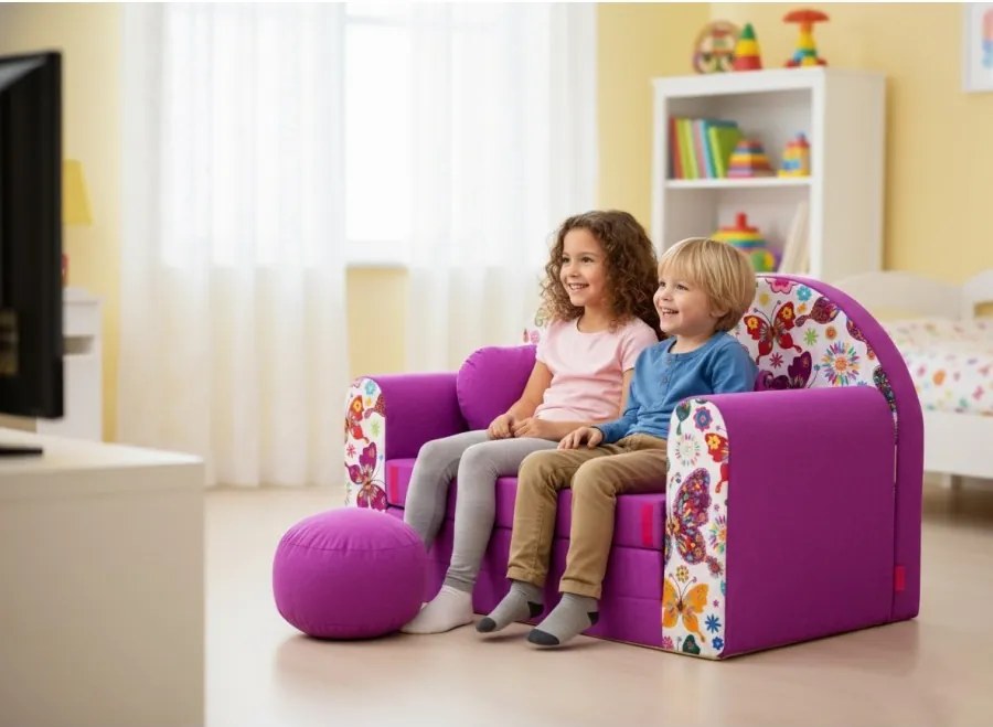 Kanapa/sofka Dla Dziecka, Piankowa Rozkładana 160cm - M33