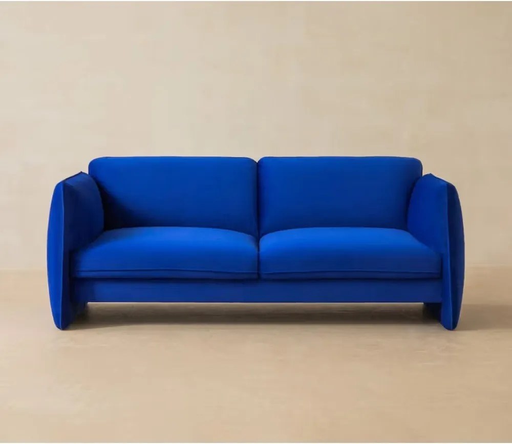 Ciemnoszara sofa z tkaniny szenilowej 168 cm Georgia – Micadoni