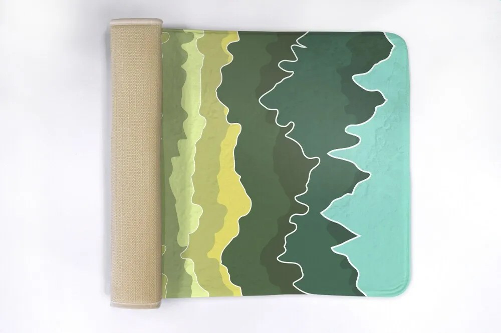 Dywanik antypoślizgowy do łazienki Dywanik antypoślizgowy do łazienki Góry Abstrakcja