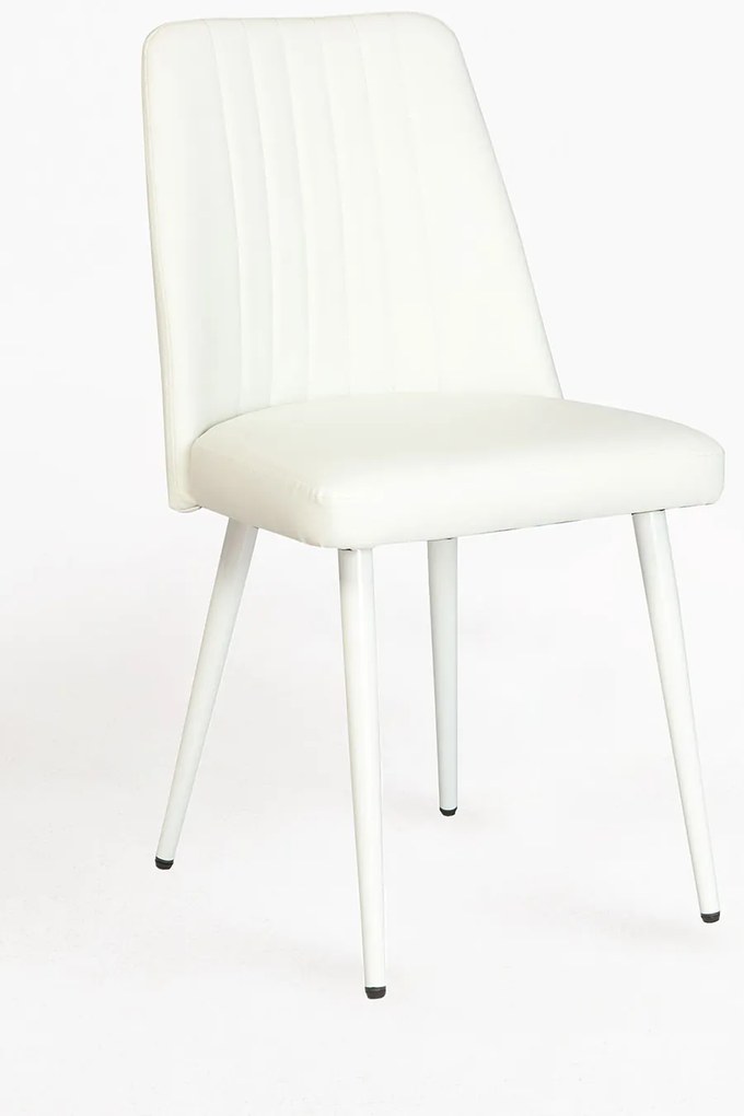 Zestaw 4 krzese ze skóry ekologicznej Vint