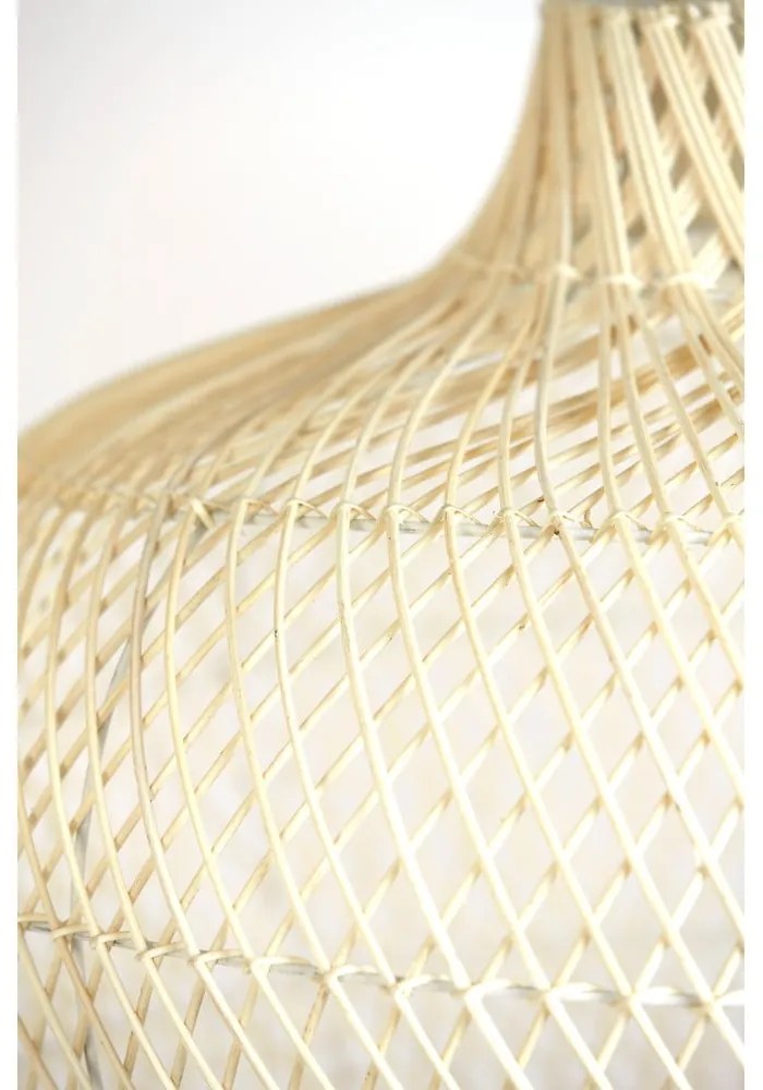 Lampa wisząca z rattanowym kloszem ø 60 cm Charita – Light &amp; Living