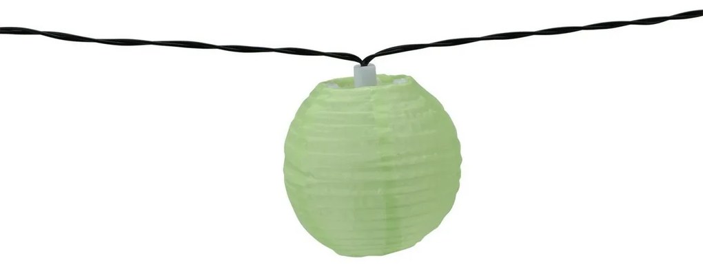 ProGarden Łańcuch słoneczny z kolorowymi lampionami LED, 3 m, ciepła biała