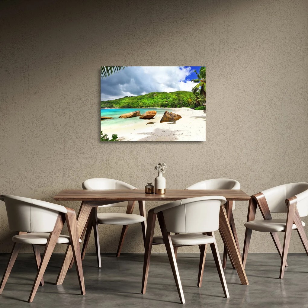 Obraz na szkle - Takamaka, Seszele (70x50 cm)
