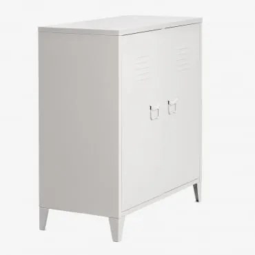 Kredens Pohpli Steel Z 2 Drzwiami Gardenia Biel - Sklum