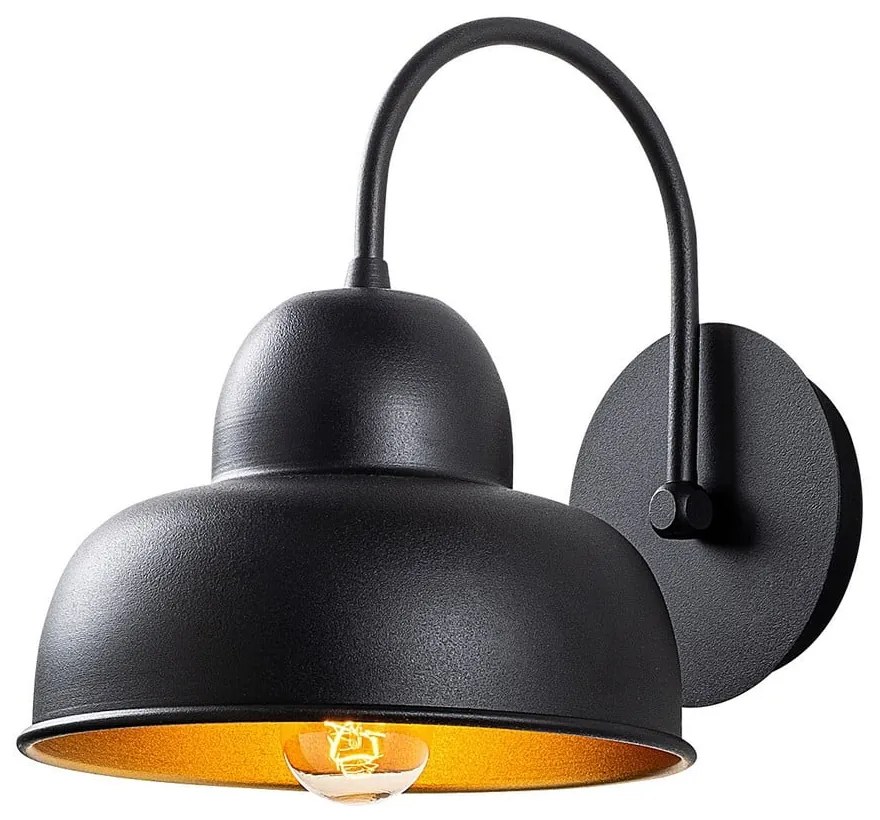 Czarny kinkiet ø 20 cm Multan – Opviq lights