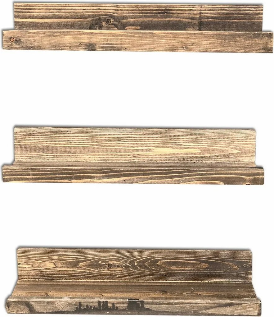 Półka Apol Walnut, 3 szt.