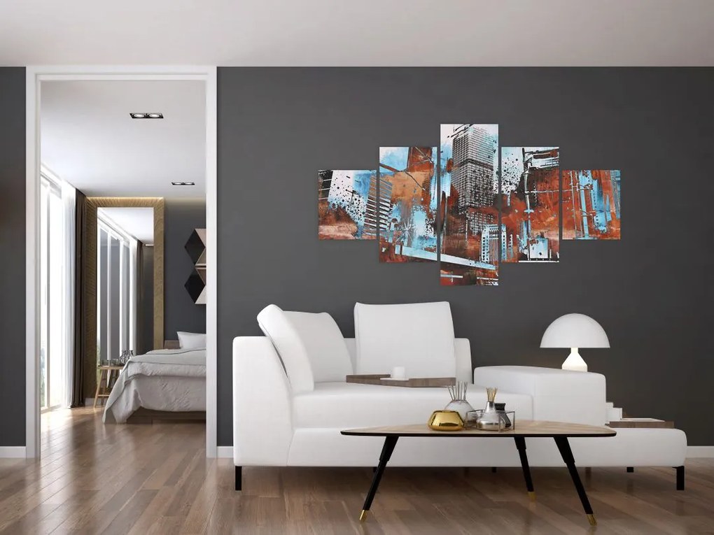 Obraz - Wieżowce (125x70 cm)