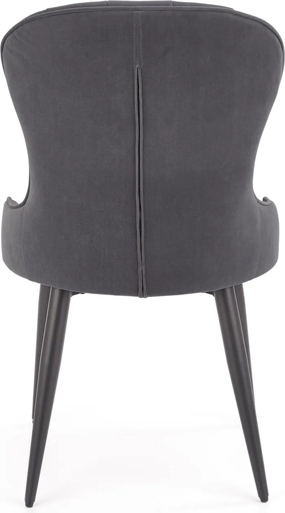 Pikowane krzesło na metalowych nogach K366