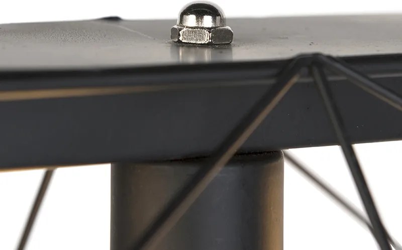 Industrialna lampa wisząca czarna 3-światłowa - Carcass