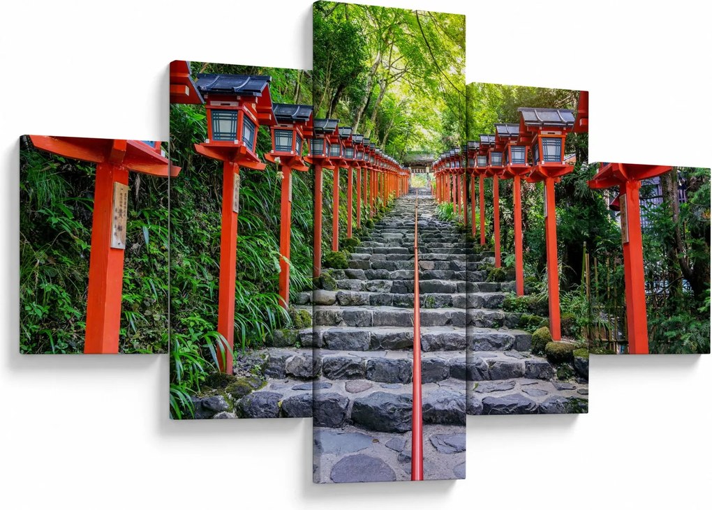 Obraz - Sanktuarium Kifune (125x70 cm)