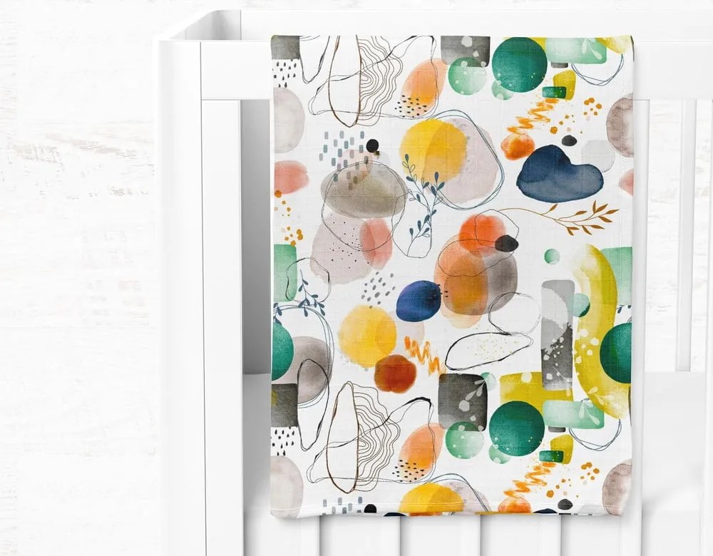Koc dziecięcy muślinowy 75x100 cm Bohem – Mijolnir