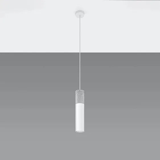 Lampa wisząca BORGIO 1 biała