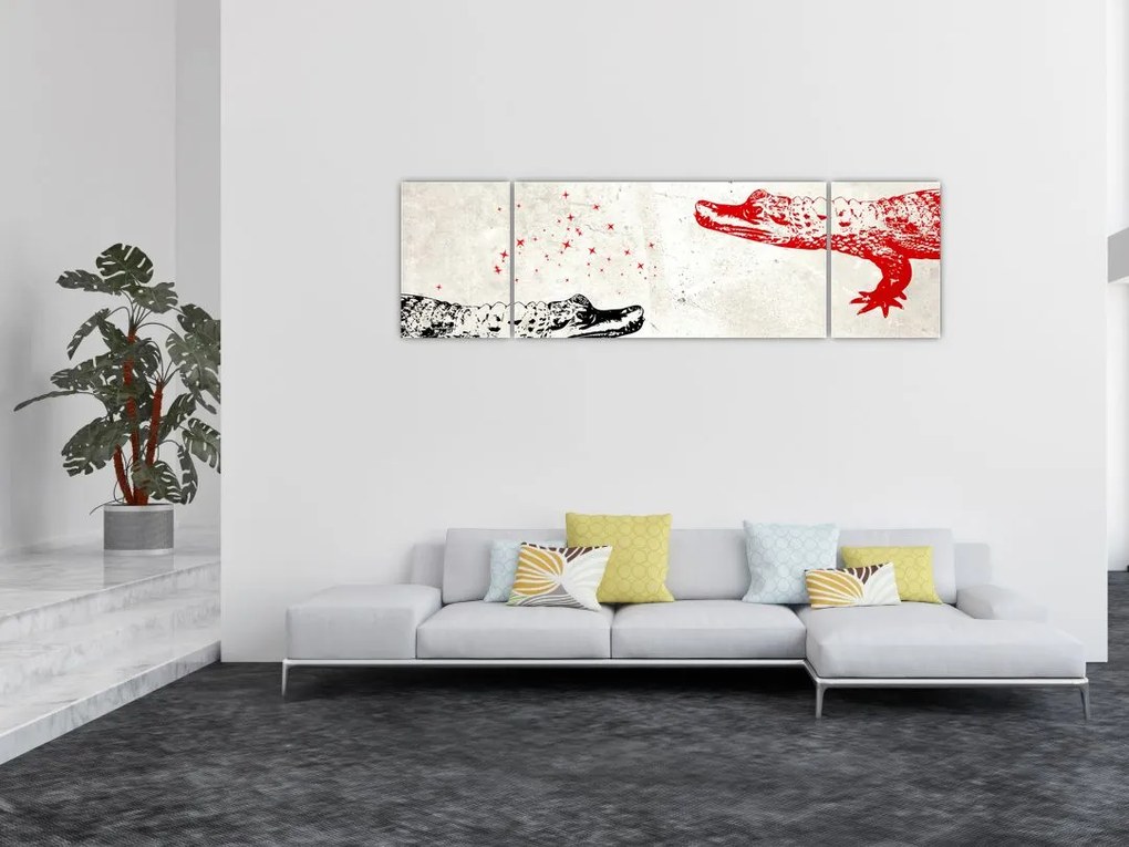 Obraz - Krokodyle (170x50 cm)