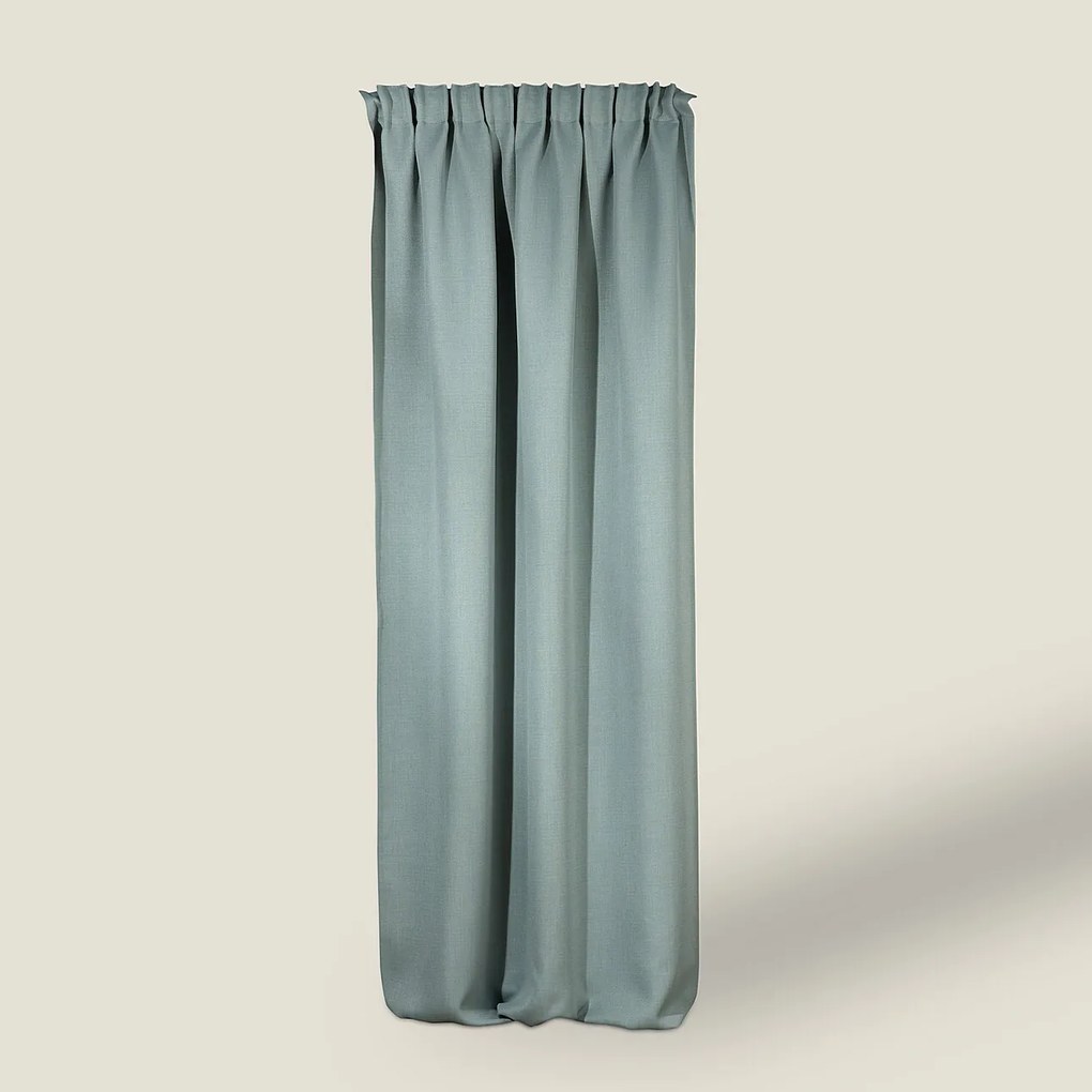 Zasłona zaciemniająca na taśmie marszczącej blackout strukturalny miętowy 140 x 280 cm 1 szt.