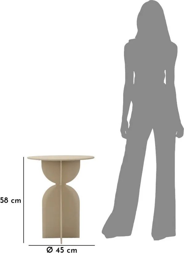 Metalowy okrągły stolik ø 45 cm Dune – Mauro Ferretti