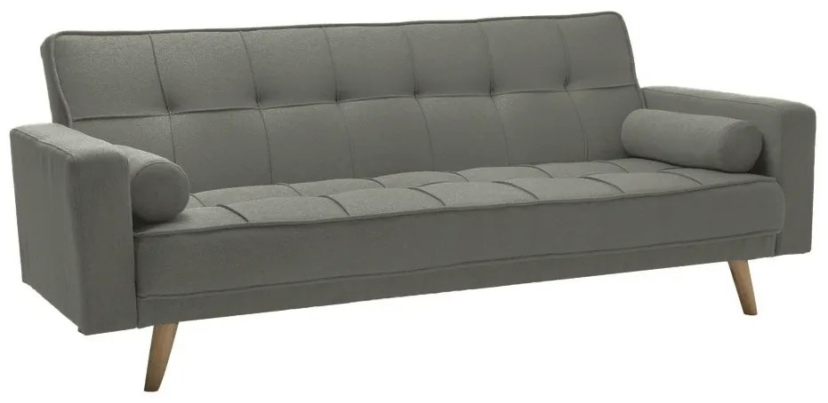 Rozkładana sofa oliwkowoszara NESTOR VELVET