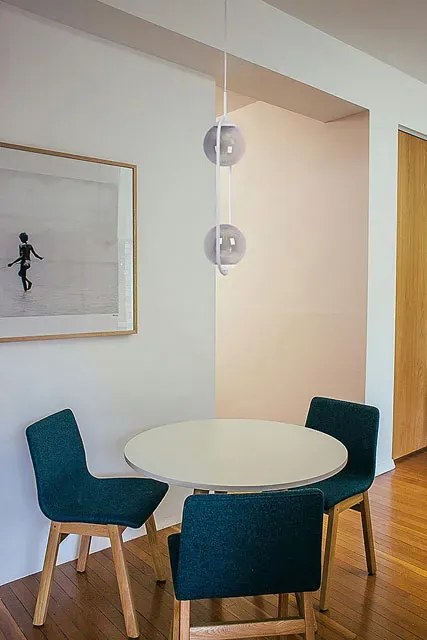 Biało-grafitowa eliptyczna lampa wisząca z 2 kloszami - A489 C4-L99