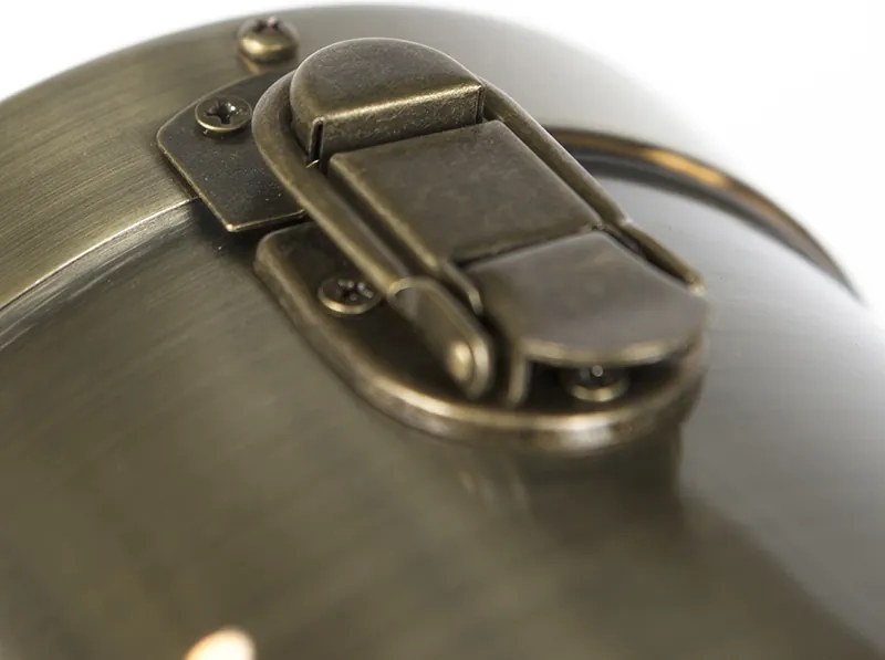 Industrialna lampa podłogowa na trójnogu drewniana ze światłem studyjnym - Braha