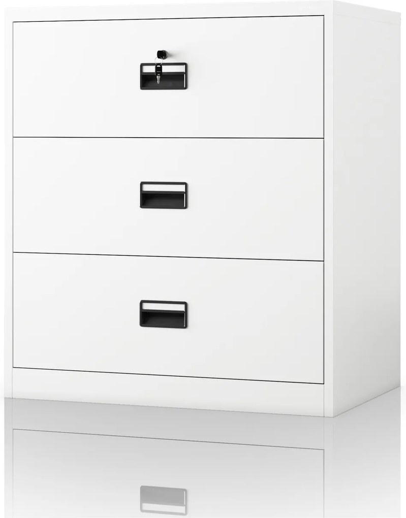 Szafa kartotekowa metalowa biała: SARA XL V3, 900 x 1020 x 600 mm