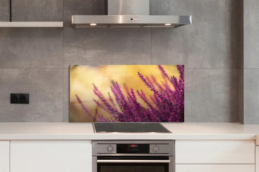 Szklany Panel Świeże Kwiaty Ogrodowe