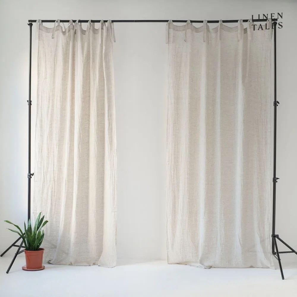 Kremowa firanka 130x170 cm Daytime – Linen Tales