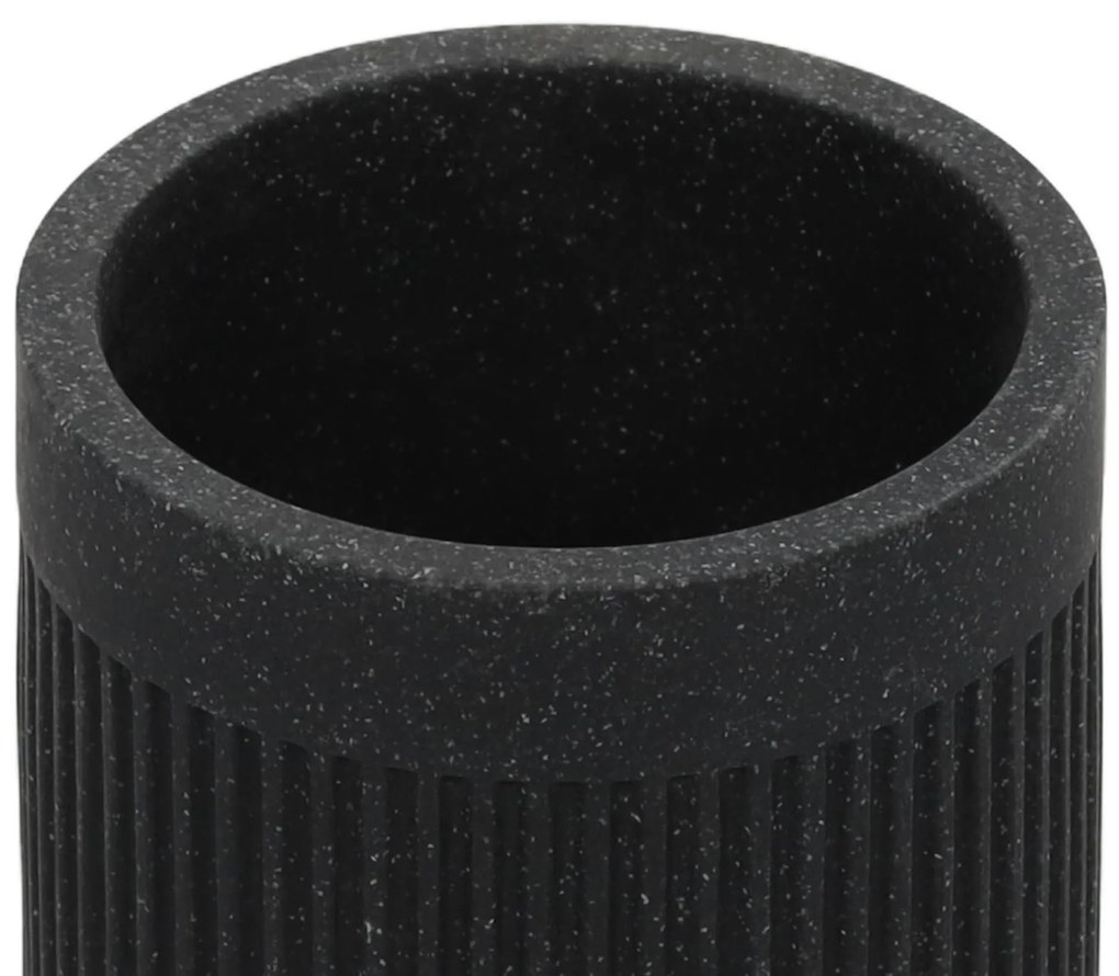 Pojemnik na szczoteczki do zębów, ONYX, łupek, Ø 7 cm
