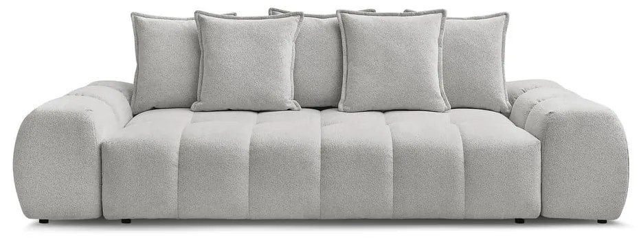 Jasnoszara sofa z tkaniny szenilowej 278 cm Everest – Bobochic Paris