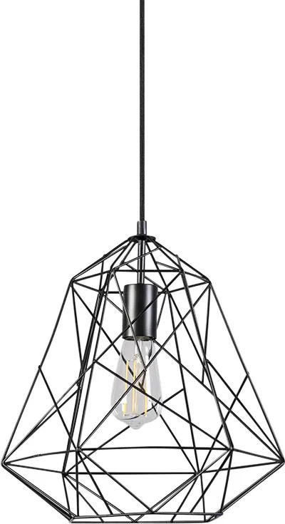 Inteligentna lampa wisząca industrialna czarna z WiFi ST64 - Framework Basic