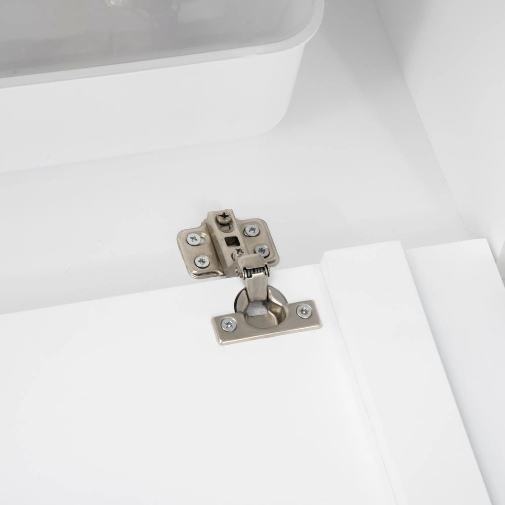 PawHut Szafka dla kota z 2 półkami 2-w-1 drzwi magnetyczne MDF białe