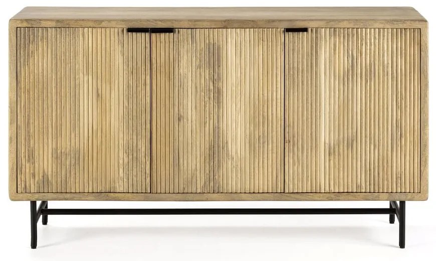 Niska komoda z litego drewna mango 150x85 cm Mundra – Marckeric