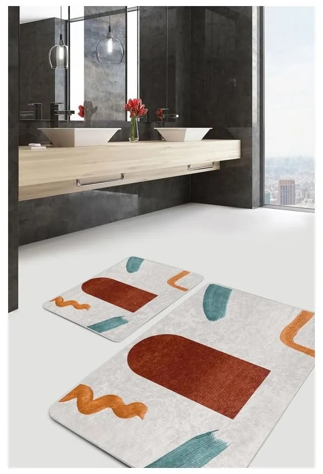 Aksamitne dywaniki łazienkowe zestaw 2 szt. 60x100 cm – Mila Home